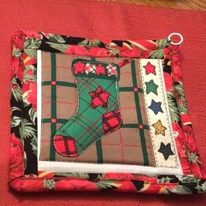 Handmade holiday hotpad 8x8 inches